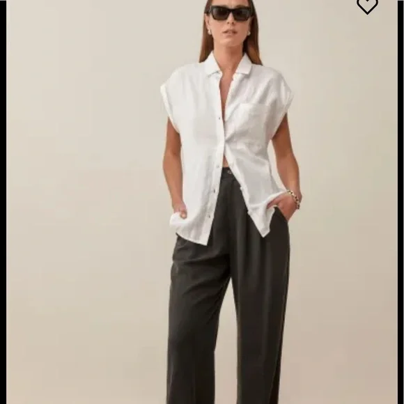 Reformation maira linen top new with tag - Picture 4 of 13